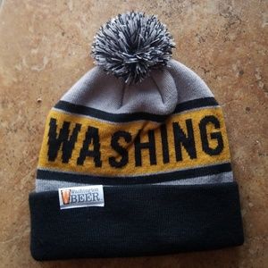 Washington Beer Pom Beanie NWOT